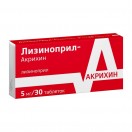 Лизиноприл-Акрихин, табл. 5 мг №30