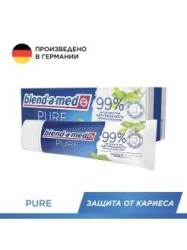 Зубная паста, Blend-a-med (Бленд-а-мед) 75 мл Пьюр защита от кариеса натуральная мята